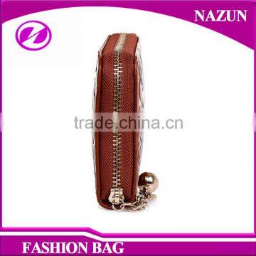 Rose Pattern Brown Designer Lady Wallet Fashion Leather Wallet Women photo-3
