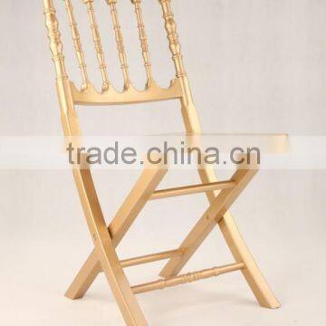 Solid Beech Wood wooden foldable Napoleon Chair