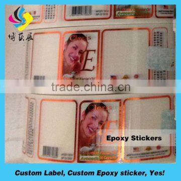 Top grade hot sell custom clear sticker bookmarks