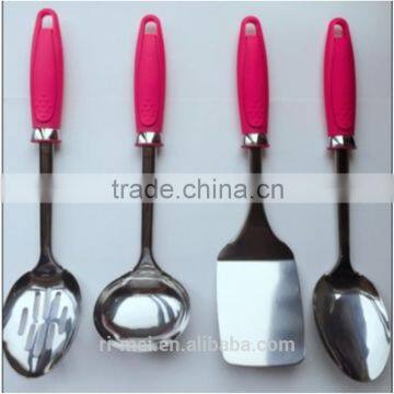 Colorful Handle kitchen cooking Utensils solid turner spatulas for kitchen