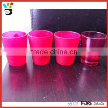 factory wholesale best price pink shot glass