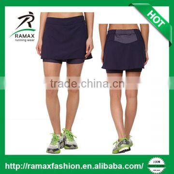 Ramax Custom Women 100% Polyester running Short Skirt Skort