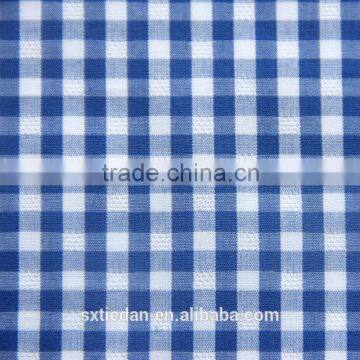Yarn Dyed 100 Cotton Poplin Plaid Shirt Fabric photo-5