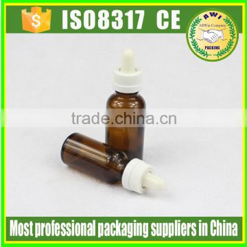 Empty Glass Eye Dropper amber Serum Bottles 15ml