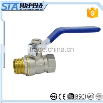 ART.1006 3/8 1/2 1 inch npt manual cheap small mini brass ball valve for water air oil and gas brass ball valve factory in china