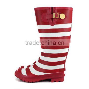 New Style of Colorful Stripe Rain Boot photo-4