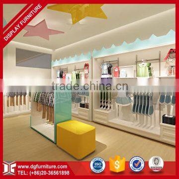 Latest style kids baby clothes store interior design