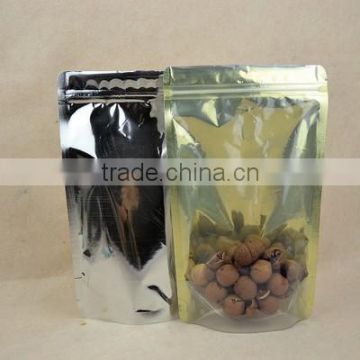 Recycle stand up zipper dry fruit packaging pouch