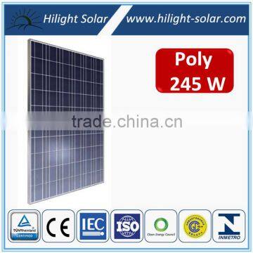 High efficiency pv solar panel 245 watt panel solar, Pv module