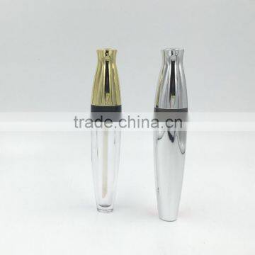 glossy sliver aluminium mascara container