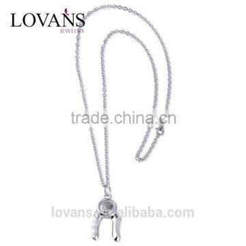 Fashion Wholesale Fitness 925 Silver Charm Chain Necklace Jewelry