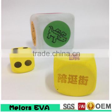 Melors 2015 Top quality innovative alphabet kids eva toy dice