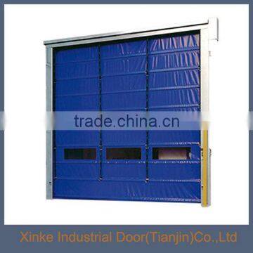 China Supplier Automatic Rapid PVC Industrial Folding Door STD-024