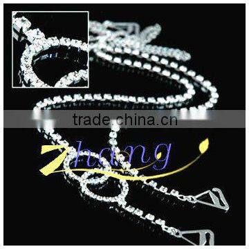 Fashion New double circle design Diamond bra straps