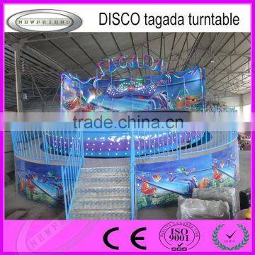 China Amusement Outdoor playground ride disco tagada turntable