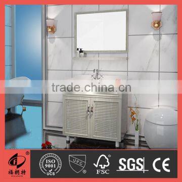2016 New Style White Color Stainless Steel Bathroom Vanity Cabinet 1023