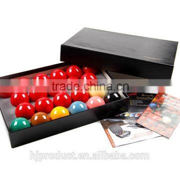 52.5mm(2-1/16") Standard size Professional quality resin Touranment Professional Standard Snooker ball/ Factory promotion