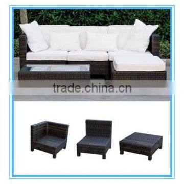 2016 popular style outdoor furniture PE rattan sofa set LK8018