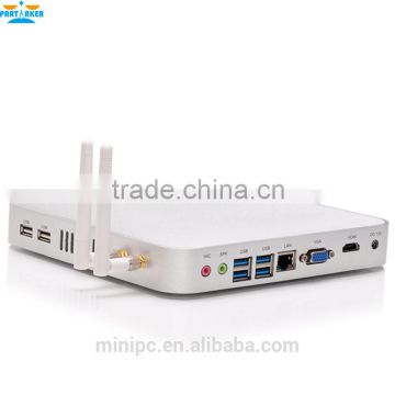 C1037U Fanless Mini Desktop PC Computer Fanless Mini pc Win 7 HTPC 4G RAM 64G SSD 1TB HDD 1080P Slim PC XBMC