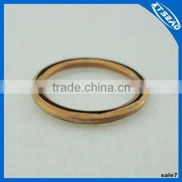 Hollow ring copper gasket