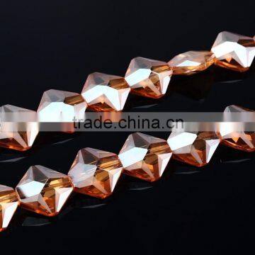 Machine cut cheap crystal glass bead