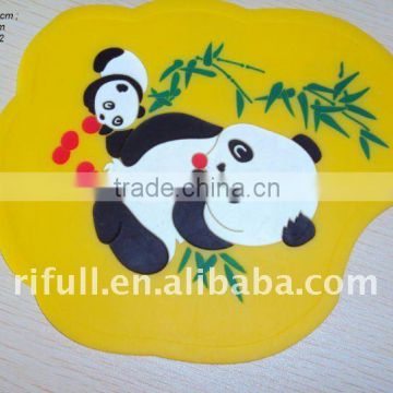 Lovely Panda printed silicone hot pot mat