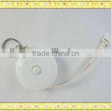 mini round measuring tape keychain