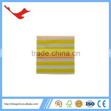 007 Coloful Stripe Printed Luxury Paper Napkin