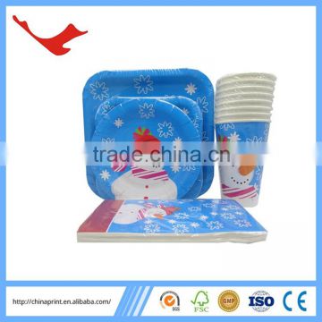 007 christmas decoration square dinnerware sets wholesale