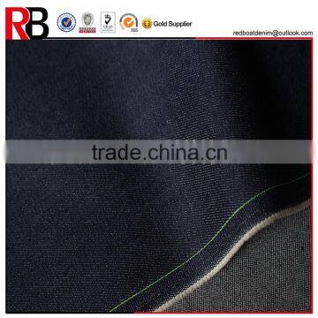 8 oz cotton black blue color denim jeans fabric factory in alibaba