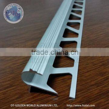 Super Quality L Shape Golden supplier Aluminium tile trim profile