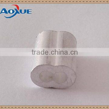 8 shaped wire rope grip, aluminium fastener cable ferrules