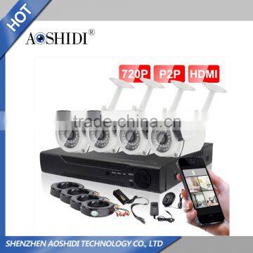 AHD cctv Security Camera System Outdoor 4CH AHD DVR Kits ,cctv camera kits