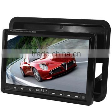 Cheap 7.0" TFT LCD stand reverse camera display car monitor with remote control