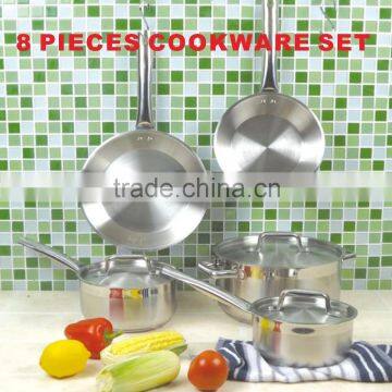 stainless steel cookware set with hollow handle