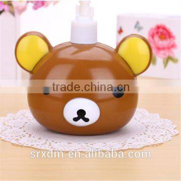 Bear shape hand wash liquid foaming soap bottle