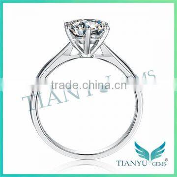 1Carat Moissanite Diamond Wedding 925 Sterling Sliver Engagement Ring for Women photo-3