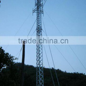 guyed wire mast steel telecom tower