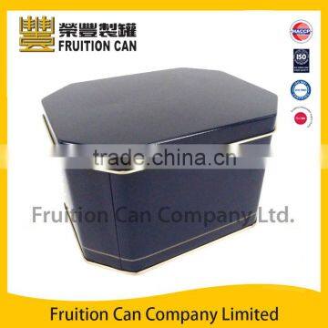 Octagonal tin can metal tin box Use cookie tin Coffee tin tea tin