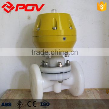 flange type PVDF material pneumatic diaphragm control valve by EPDM seat