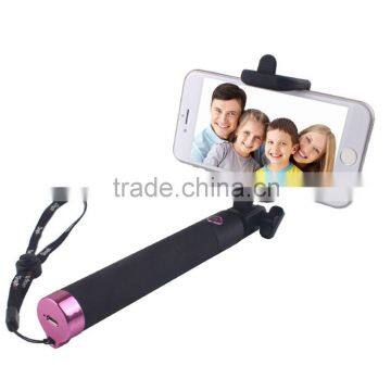 All-in-one Bluetooth Wireless Selfie Pole W/ Adjustable Mount Holder For iOS/Android Smartphones