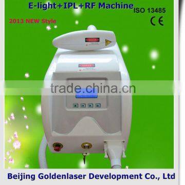 2013 New style E-light+IPL+RF machine www.golden-laser.org/ welding machine diode