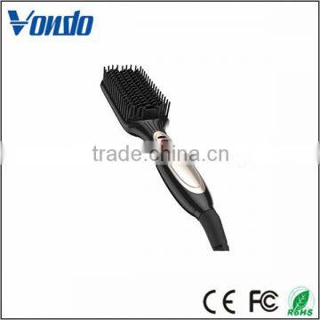 Hot straight hair curly hair 3-in-1 Tourmaline Ceramic material hair straightener brush