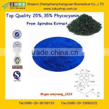 Hot Selling Spirulina Extract UV c-Phycocyanin 25%, 30%