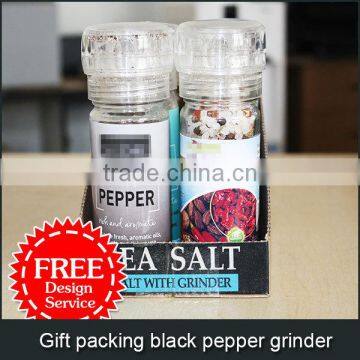 Gift packing black pepper grinder