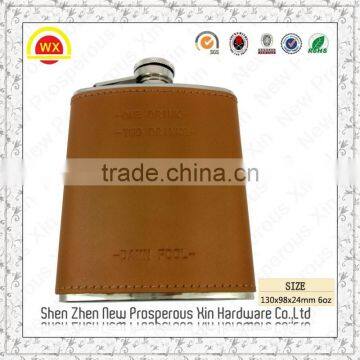 China Manufacturer Logo Printing Flat Liquor Alcohol 16 oz Hip Flask