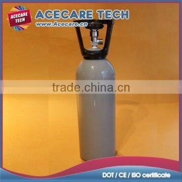 Grey Color, High pressure Aluminum CO2 gas tank, 4L-15MPa CO2 gas cylinder, aluminum tank
