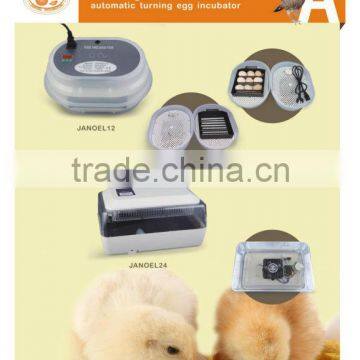 JANOEL new Mini Automatic Chicken Egg Incubator JANOEL12 with CE Certificate