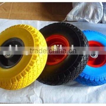 pu foam solid wheel , pu foam wheel for wheelbarrow , pu rubber foam wheel