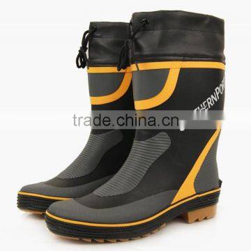 different color available industry and mining men cheap rubber working boot with cuff